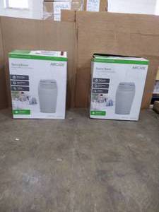 lot 129 image: (2) AirCare Space Saver Evaporative Humidifiers in box