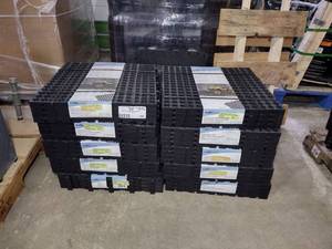lot 104 image: (10 sets) TrafficMaster Drainage tiles, heavy duty interlocking tile. 18 x 18