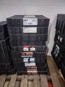 lot 141 image: (10 sets) TrafficMaster Drainage tiles, heavy duty interlocking tile. 18 x 18
