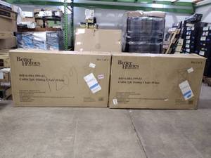 lot 148 image: (2 BOXES) Better Homes Collins  2 PK Dining Chair, White