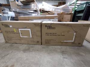 lot 170 image: (2 BOXES) Better Homes Collin 2-PK Dining Chair, White