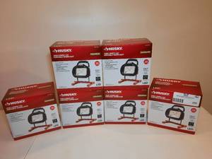 lot 200 image: (6) Husky 1500 Lumen LED Portable Worklight in box