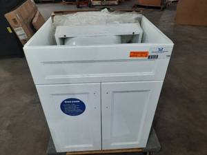 lot 156A image: GLACIER BAY All-in-one Laundry Cabinet with White Sink