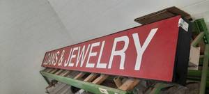 lot 158A image: Electric Rail Sign reads LOANS & JEWELRY