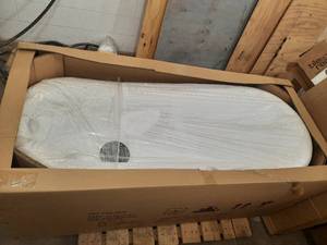 lot 38 image: Classic 49 Clawfoot Tub, 66 inch, Acrylic White