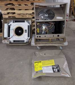 lot 37 image: 2-Ton Thru-wall Split-System Condensing Unit & Mitsubishi Electric Split-System Heat Pump