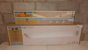 lot 278 image: Hampton Bay Linear Ceiling Fluorescent Light and Hampton Bay LED Track Light.