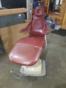 lot 99A image: Dental EZ Patient Chair, Red, Model J-3