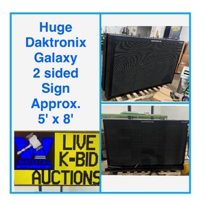 lot 2 image: Daktronics Galaxy 2-sided Sign, Huge