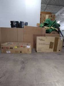 lot 163 image: (1 BOX) Better Homes Collin 2-PK Dining Chair, White, BH16-084-399-03 and (1) 2-pk Mission Back Side Chair