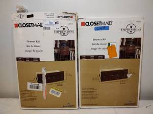 lot 214 image: (2) ClosetMaid Drawer Kits