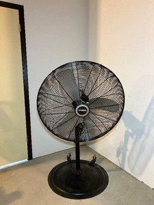 lot 303 image: LASKO Adjustable-Height 30 in. Industrial-Grade Oscillating Pedestal Fan