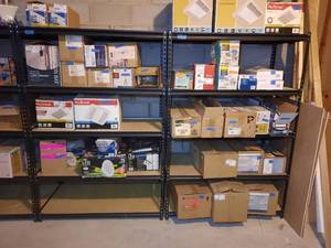 lot 334 image: (2) 5-shelf  Racks  36.5 W X 18.5 D X 72H