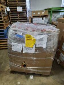 lot 96 image: Pallet of Huge 54 x 48H tub of Wireless Controllers, PacMan Micro Player and possibly other items.