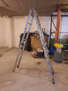 lot 336 image: Werner Heavy Duty M8-16 Folding ladder