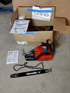 lot 341 image: Homelite 14 Chain Saw. Has compression