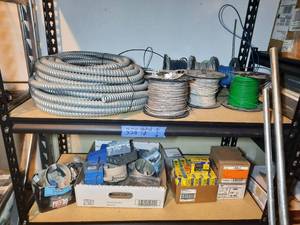 lot 358 image: BrassCraft Valves, angle & straight Cable Spiral tubing Pipe Straps Steel Fittings (10) 120 pipes