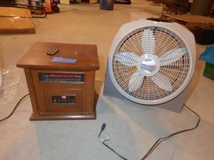 lot 356 image: Allen Infrared Electric Heater Wind Tunnel Fan