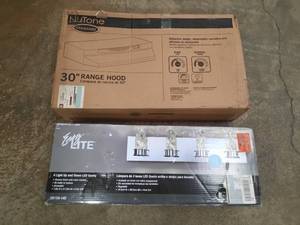 lot 363 image: Nutone 30 Range Hood Easy-Lite 4-light Up and Down LED Vanity.