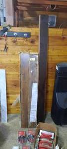 lot 375 image: Cotton Valley Oak 12mm thick x 4 W X 50 L. Rolls of sheeting. Hand Floats. 6 ft HDMI Cables, Mapei Keracaulk tubes. Light.