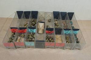 Assorted Brass Fittings with Organizers