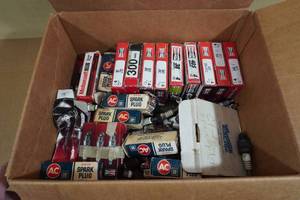 Assorted Spark Plugs - Delco, Motorcraft, Champion