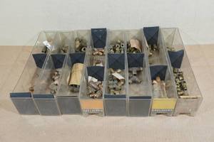 Assorted Brass Fittings with Organizers