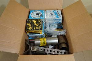 Assorted Exhaust Parts - Clamps, Hangers, Pipe