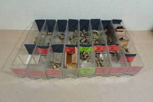 Assorted Brass Fittings with Organizers