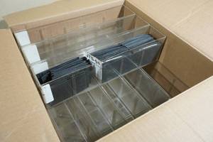 18 Empty Plastic Organizer Trays