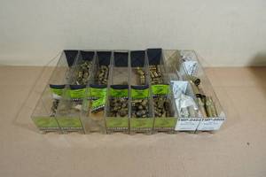 Assorted Brass Fittings with Organizers