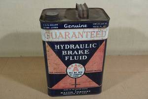 Antique Master Company Hydraulic Brake Fluid Tin Can