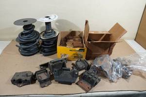 Assorted Automotive Mounts, Bearings, and Hoses