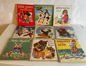 lot 17 image: Lot of 9 Childrens Little Golden Books