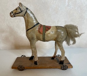 lot 62 image: Antique Horse on Wheels