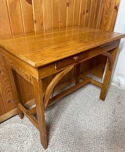 lot 71 image: Small Desk and Wood Chair