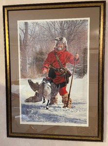 lot 88 image: Paul Calle Framed and Numbered 36500 1994 TrapperHudson Bay
