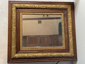 lot 94 image: Antique Mirror with Gold Trim