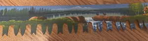 lot 128 image: Large two handled painted saw