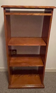 lot 136 image: Bookshelf on Wheels with Adjustable Shelves