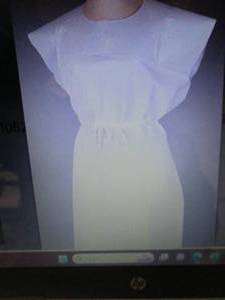 V910520 GOWN EXAM 30X42IN BLUE WAFF...