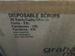 30 prs XXL Green Disposable Scrub P...