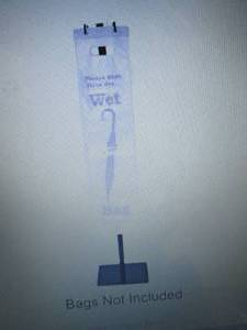 Tatco 40 in. x 10 in. 57019 Umbrell...