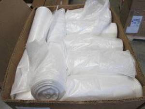 Large Box of 36x42 inch Clear Trash...