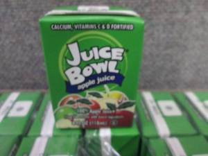 44- 4 oz Juice Bowl Apple Juice Box...