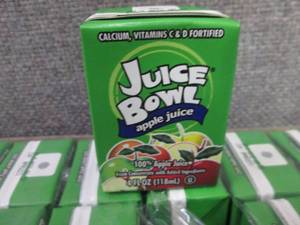 44- 4 oz Juice Bowl Apple Juice Box...