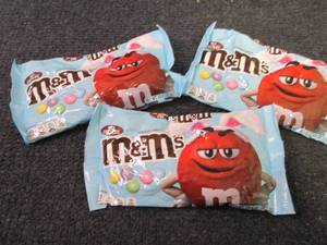 3- 10 oz Bags M&Ms...