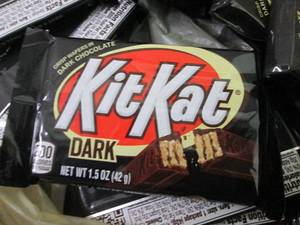 12- 1.5 oz KitKat Dark Bars...
