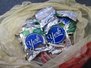 12- 1.4 oz York Peppermint Patties...