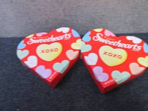 2- 6 oz Sweethearts Candies in date...